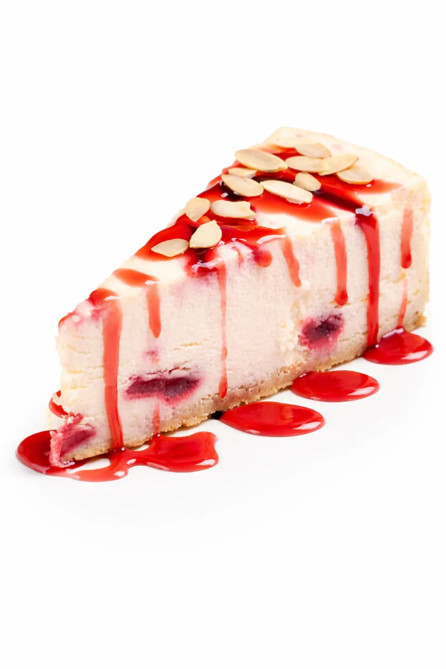 Чизкейк Клубничный с миндалем